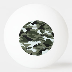 8-bits Pixel Digital Urban Camouflage / Camo Pingpongbal