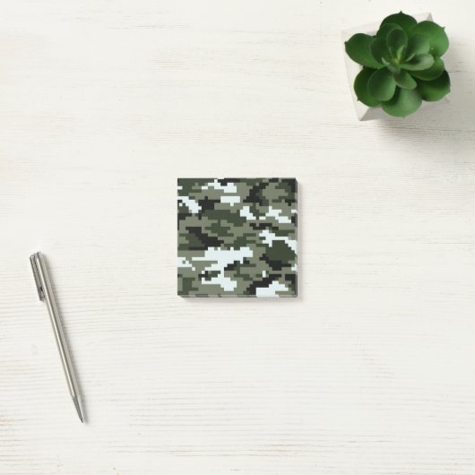 8-bits Pixel Digital Urban Camouflage / Camo Post-it® Notes (Kantoor)