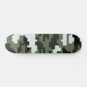 8-bits Pixel Digital Urban Camouflage / Camo Skateboard (Horizontaal)