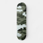 8-bits Pixel Digital Urban Camouflage / Camo Skateboard (Voorkant)