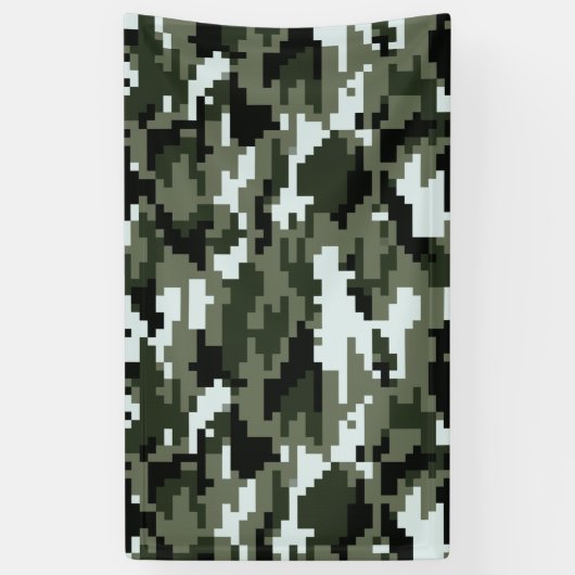 8-bits Pixel Digital Urban Camouflage / Camo Spandoek (Verticaal)