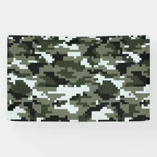 8-bits Pixel Digital Urban Camouflage / Camo Spandoek (Horizontaal)