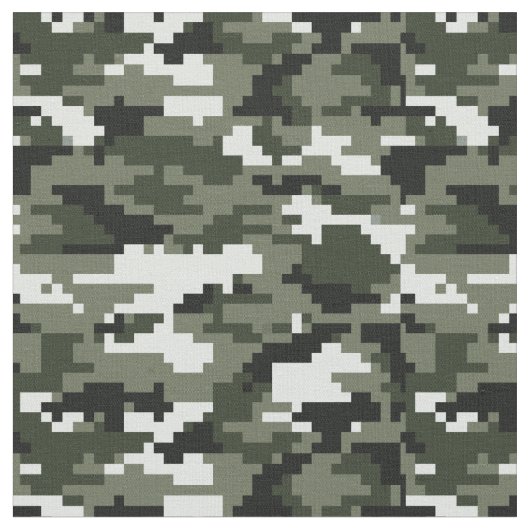 8-bits Pixel Digital Urban Camouflage / Camo Stof (Close Up)