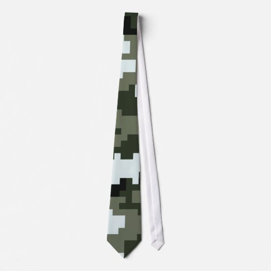 8-bits Pixel Digital Urban Camouflage / Camo Stropdas (Voorkant)