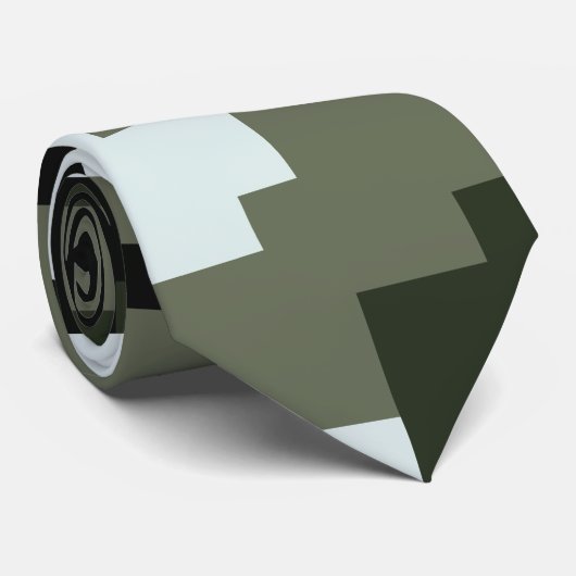 8-bits Pixel Digital Urban Camouflage / Camo Stropdas (Opgerold)