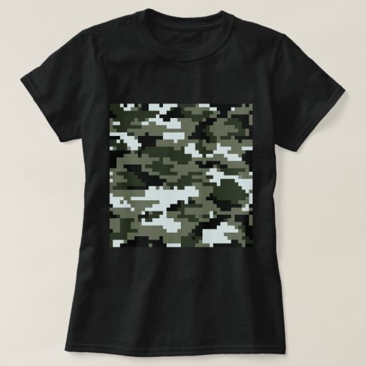 8-bits Pixel Digital Urban Camouflage / Camo T-shirt (Design voorkant)