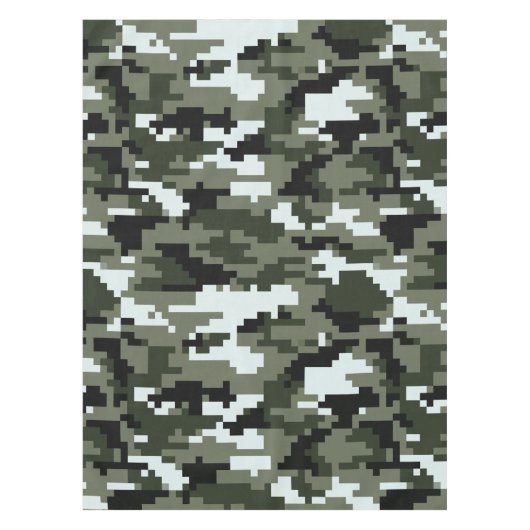 8-bits Pixel Digital Urban Camouflage / Camo Tafelkleed (Voorkant)