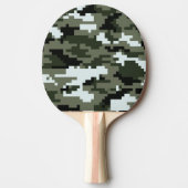 8-bits Pixel Digital Urban Camouflage / Camo Tafeltennisbatje (Voorkant)