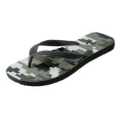 8-bits Pixel Digital Urban Camouflage / Camo Teenslippers (Schuin)