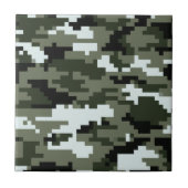 8-bits Pixel Digital Urban Camouflage / Camo Tegeltje (Voorkant)