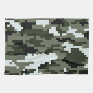 8-bits Pixel Digital Urban Camouflage / Camo Theedoek