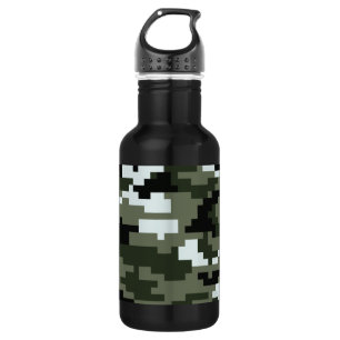 8-bits Pixel Digital Urban Camouflage / Camo Waterfles