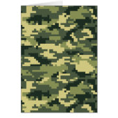 8-bits Pixel Digital Woodland Camouflage / Camo (Voorkant)