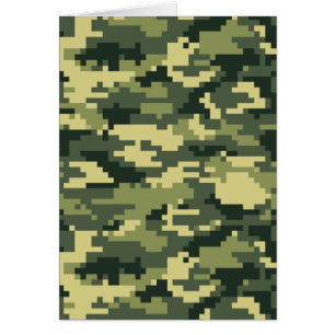8-bits Pixel Digital Woodland Camouflage / Camo