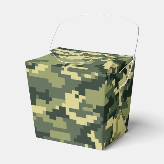 8-bits Pixel Digital Woodland Camouflage / Camo Bedankdoosjes (Voorkant Zijde)