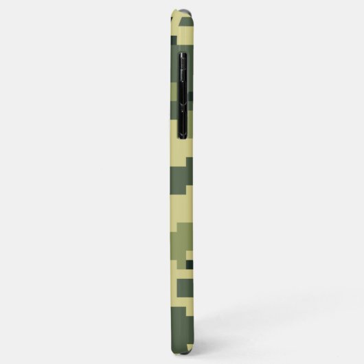 8-bits Pixel Digital Woodland Camouflage / Camo Case-Mate iPhone Case (Achterkant/links)