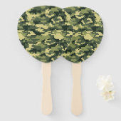 8-bits Pixel Digital Woodland Camouflage / Camo Handwaaier (Voorkant en achterkant)