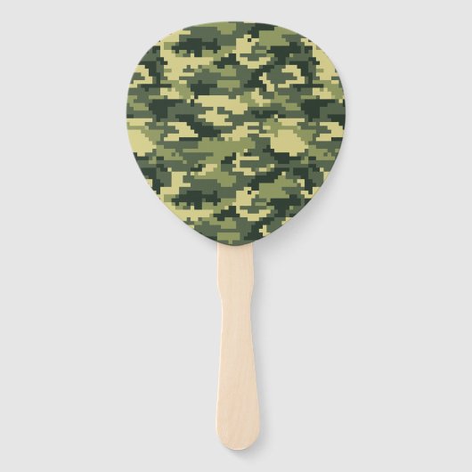 8-bits Pixel Digital Woodland Camouflage / Camo Handwaaier (Voorkant)