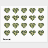 8-bits Pixel Digital Woodland Camouflage / Camo Hart Sticker (Vel)