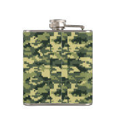8-bits Pixel Digital Woodland Camouflage / Camo Heupfles (Achterkant)