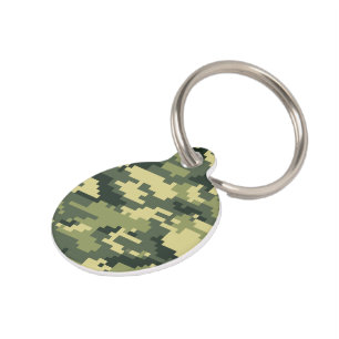 8-bits Pixel Digital Woodland Camouflage / Camo Huisdierpenning