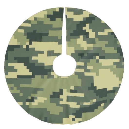 8-bits Pixel Digital Woodland Camouflage / Camo Kerstboom Rok (Voorkant)