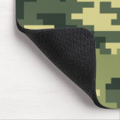 8-bits Pixel Digital Woodland Camouflage / Camo Muismat (Hoek)