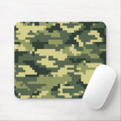 8-bits Pixel Digital Woodland Camouflage / Camo Muismat (Met muis)