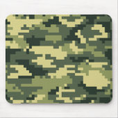 8-bits Pixel Digital Woodland Camouflage / Camo Muismat (Voorkant)