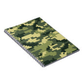 8-bits Pixel Digital Woodland Camouflage / Camo Notitieboek (Rechterzijde)