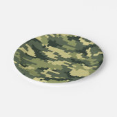 8-bits Pixel Digital Woodland Camouflage / Camo Papieren Bordje (Gekanteld)