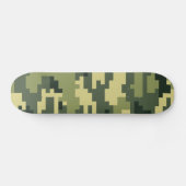 8-bits Pixel Digital Woodland Camouflage / Camo Persoonlijk Skateboard (Horizontaal)