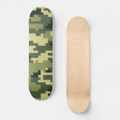 8-bits Pixel Digital Woodland Camouflage / Camo Persoonlijk Skateboard (Voorkant)