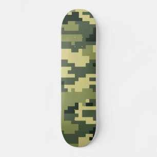 8-bits Pixel Digital Woodland Camouflage / Camo Persoonlijk Skateboard