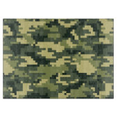 8-bits Pixel Digital Woodland Camouflage / Camo Snijplank (Voorkant)