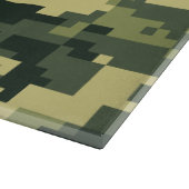 8-bits Pixel Digital Woodland Camouflage / Camo Snijplank (Hoek)