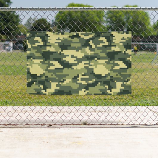8-bits Pixel Digital Woodland Camouflage / Camo Spandoek (Insitu)