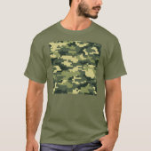 8-bits Pixel Digital Woodland Camouflage / Camo T-shirt (Voorkant)