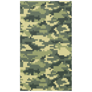 8-bits Pixel Digital Woodland Camouflage / Camo Tafelkleed