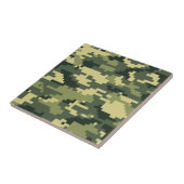8-bits Pixel Digital Woodland Camouflage / Camo Tegeltje (Zijkant)