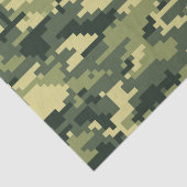 8-bits Pixel Digital Woodland Camouflage / Camo Tissuepapier (Detail)