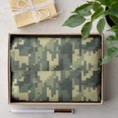 8-bits Pixel Digital Woodland Camouflage / Camo Tissuepapier (Geschenk)