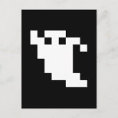 8-bits Pixel Ghost Briefkaart (Voorkant)