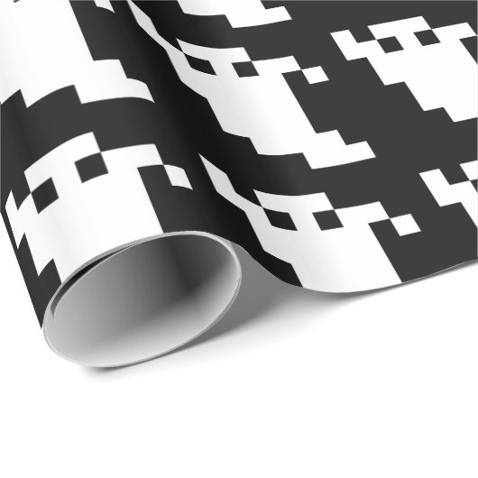 8-bits Pixel Ghost Cadeaupapier (Rol Hoek)