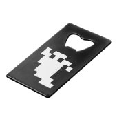 8-bits Pixel Ghost Creditkaart Flessenopener (Achterkant Gekanteld)