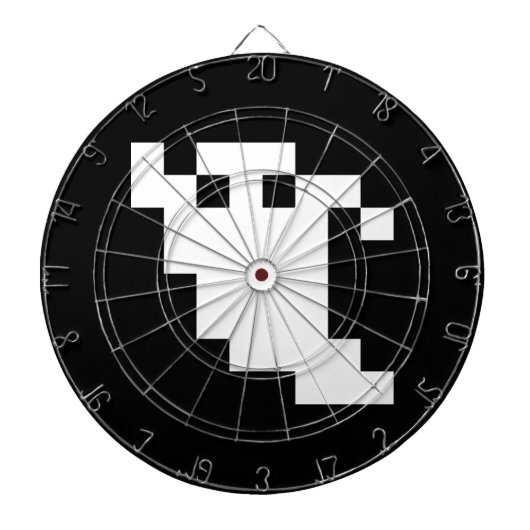 8-bits Pixel Ghost Dartbord (Voorkant)