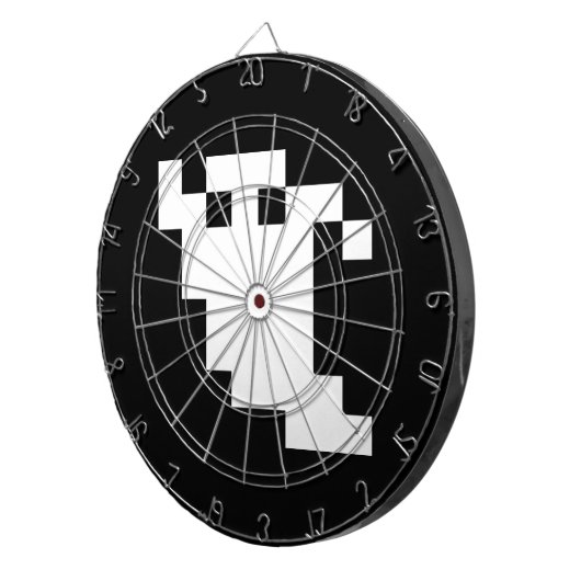 8-bits Pixel Ghost Dartbord (Voorkant Rechts)