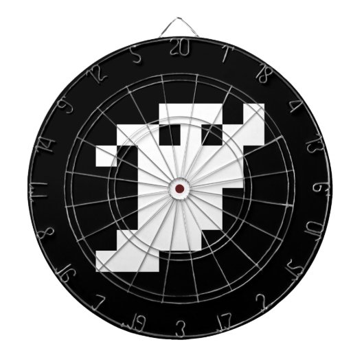 8-bits Pixel Ghost Dartbord (Voorkant)