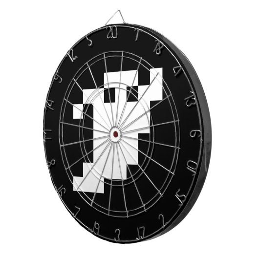 8-bits Pixel Ghost Dartbord (Voorkant Rechts)