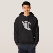 8-bits Pixel Ghost Hoodie (Voorkant volledig)